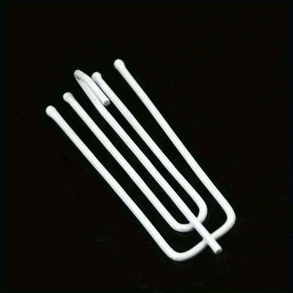 Gardinhooks, Holdbar Metal Konstruktion, 30-Styk Sæt,30stk Hvid