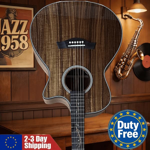 Gitarr, KOA-kropp, Rosenträsgrepp,GUL