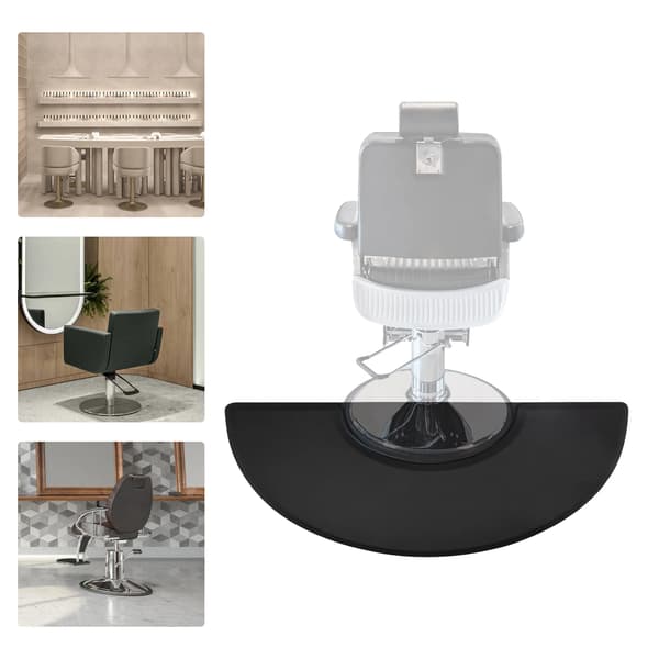 Frisørsalon Stolmåtte, Ergonomisk Design, Vandtæt Materiale,sort