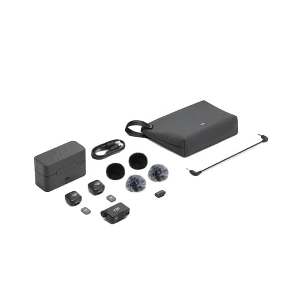 Lavalier Mikrofon, Trådløs Design, Dobbelt Sender System,Mini 2TX + 1TR