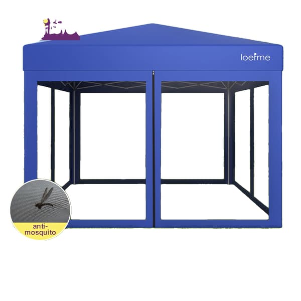 Pop Up Pavillon, Vandtæt, Netvægge,3x3m