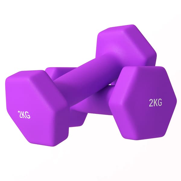 Hexagonala hantlar, halkfri grepp, 2 kg vikt,armégrön