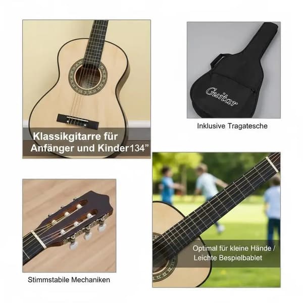 Gitarr, Akustisk Design, Ideal för Nybörjare,Ljusbrun