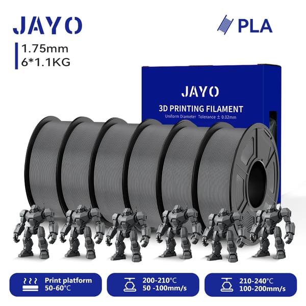 3D-printer filament, PLA-material, kompatibel med FDM-printere,6GY