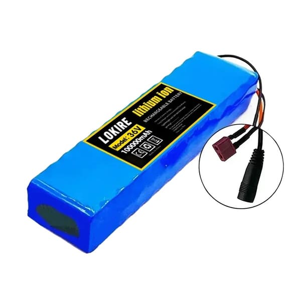 Elbilbatteri, 100 Ah kapacitet, 36V lithium-ion,T-DC