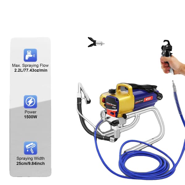 Luftlös färgspruta, 3300 PSI, 1500 W effekt,EU