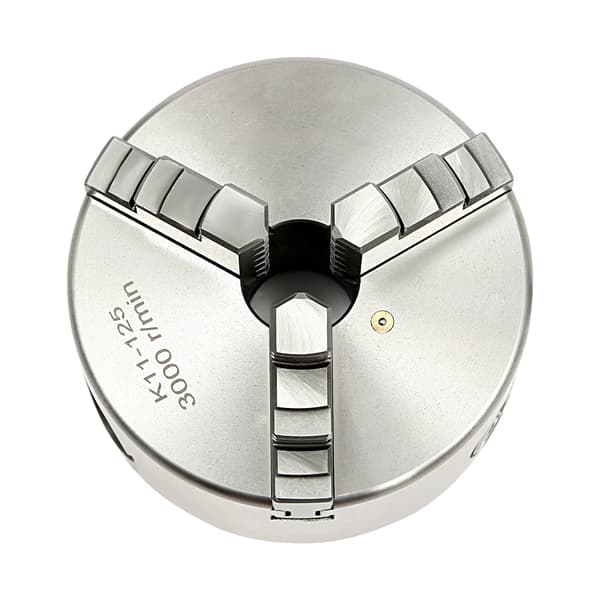 Svarvchuck, 3-jaw självcentrerande, hög precision,3Jaw, Silver