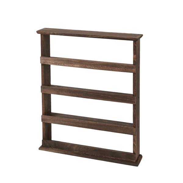 Væghylde, 4-lags design, pladsbesparende organizer,Brun