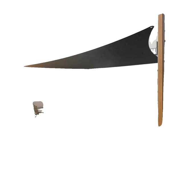 Trädgårdssegel, Triangulär Design, Hållbart Material,Antracit