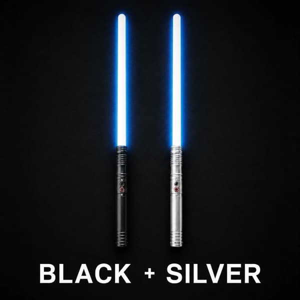 Ljusvärldar, RGB-belysning, Anslutbart dubbelbladset,svart silver