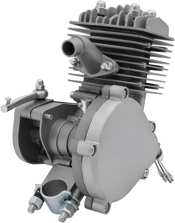 Cykelmotor Kit, 80CC 2-Takts, 40 km/h Max Hastighet,Silver
