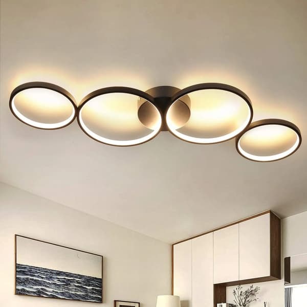 Loftlampe, Moderne Design, Blød Lysfordeling,sort
