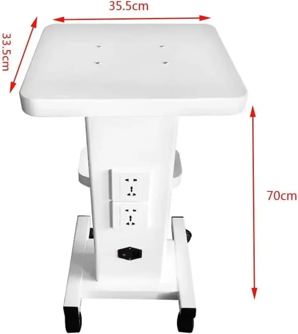 Skønhedsinstrumentvogn, Pladsbesparende Design, Nem Mobilitet,Elfenben