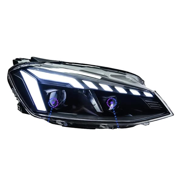 Forlygtesamling, LED-materiale, kompatibel med GOLF MK7 2013-2017,LED nærlys-a, RHD