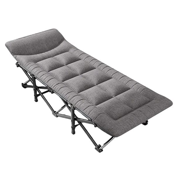 Camping seng, bærbar og foldbar, understøtter op til 200 kg,Grå