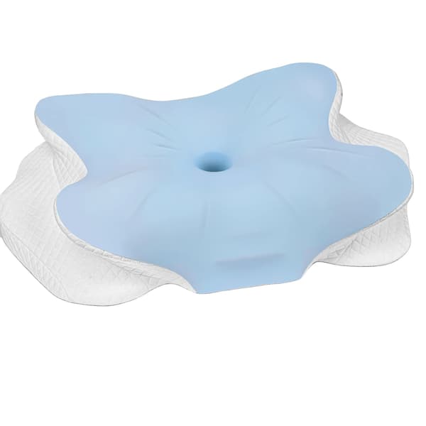 Nackkudde, Dubbel Höjd, Ergonomiskt Stöd,Blå