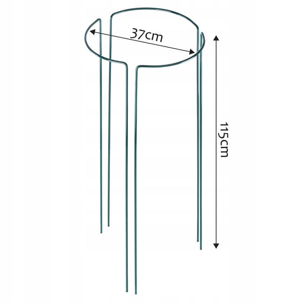 Trädgårdsstöd, Metallkonstruktion, 115 cm Höjd, Stöder Klättrande Växter, Lätt Installation, Platsbesparande Design
