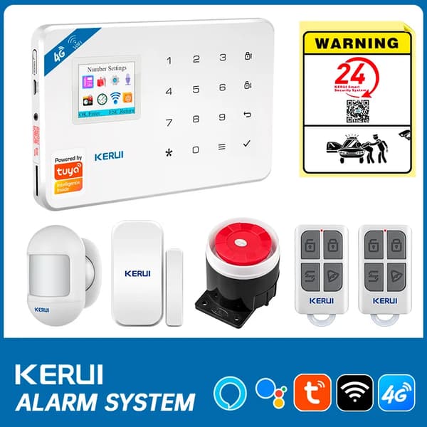 Alarm System, Smart Control, Multi-Zone Beskyttelse,Alarm Kit 3, EU Stik-b
