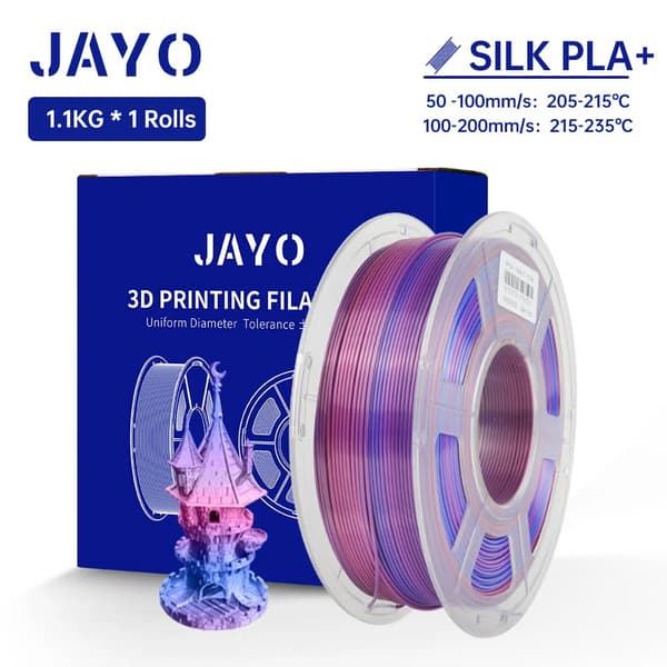 3D-printer filament, PLA-material, høj ydeevne,SILK Rainbow02 1.1KG