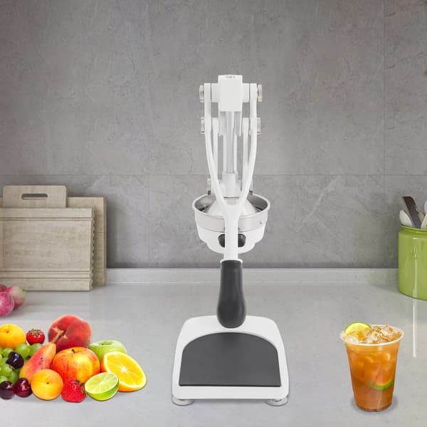 Juice Press Extractor, Manuell Drift, Dubbel Presshuvuddesign,Silver