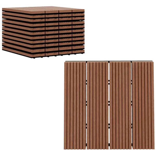 Trädgårdspoolplattor, Lätt montering, Hållbart HDPE-material,T1003-01-10763
