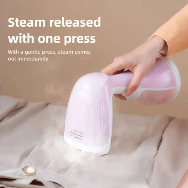 Tøjdamper, Hurtig Opvarmning, Kompakt Design,EU, Pink