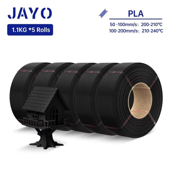 3D-printer filament, alsidig anvendelse, høj sejhed,PLA(N) 5BLACK
