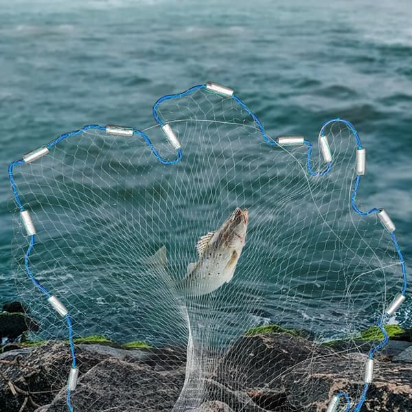 Fiskekastnät, Hållbara Material, Effektiv Design,VIT