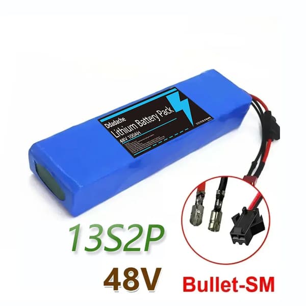 Lithium-ion batteripakke, 100000mAh kapacitet, integreret BMS,Kugle-SM