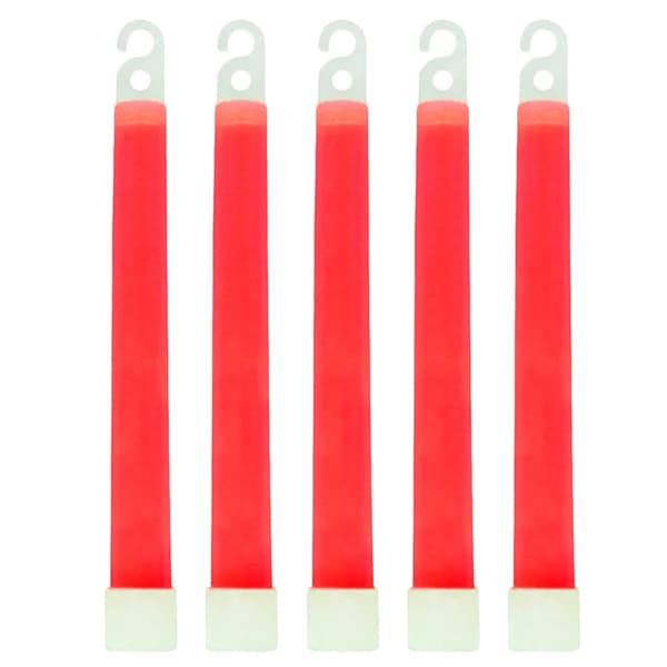Lysstavar, Utomhus Nödanvändning, Handsfree Krok,5PCS Röd