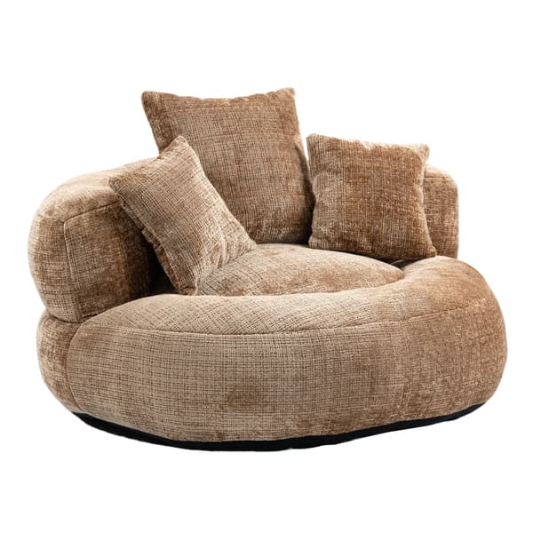Latsoffa, Hög Ryggsäte, 3 Kuddar,Kaffe, En plats-b
