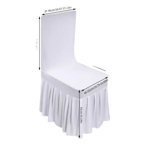 Stolsöverdrag, Stretchtyg, Elegant Design,VIT