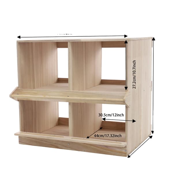 Hönsnäste, 4 fackdesign, hållbar träkonstruktion,GUL