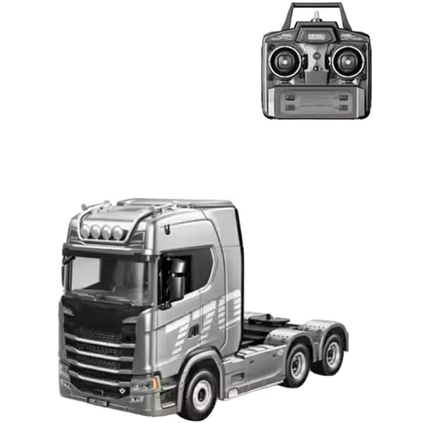 Fjärrstyrd Traktorlastbil, 1:18 Skala, Multifunktionalitet,Traktor Grå 2B