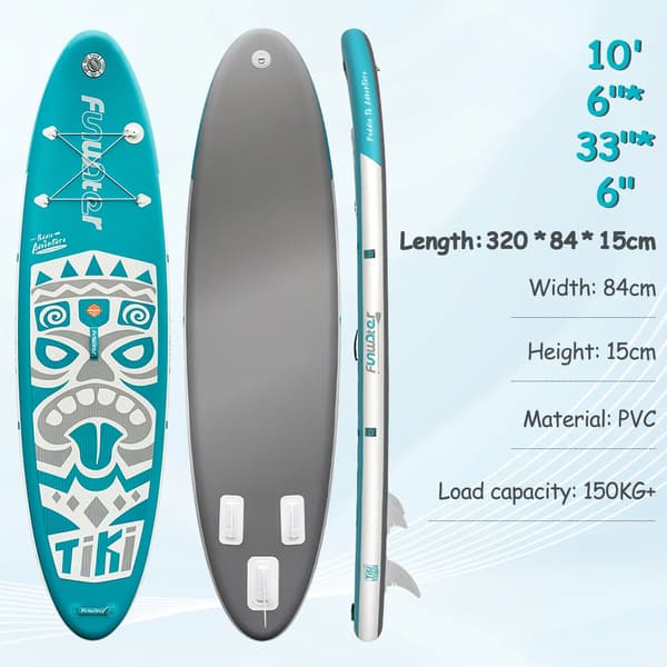Stand Up Paddle Board, Bærbar Design, Holdbart PVC Materiale,Blå