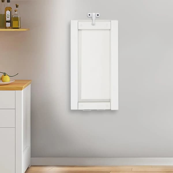 Foldbart Væg Bord, Pladsbesparende Design, Moderne Stil,HVID