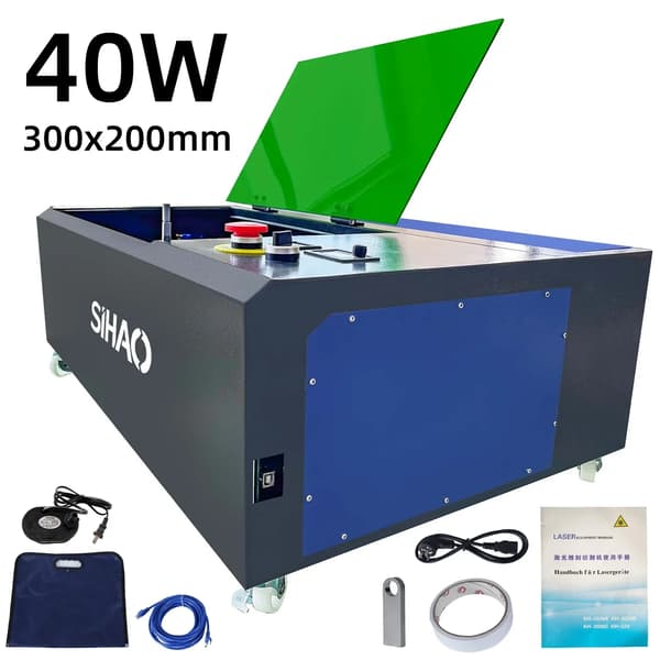 Lasergravyr, CO2-teknik, högprecisionsskärning,40W 220V
