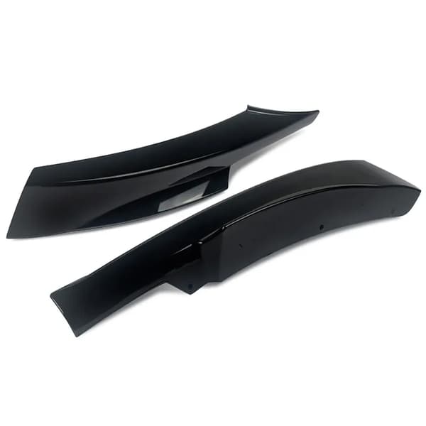 Framsplitter Lip, Kompatibel med E90 E91, Glansig Svart ABS,Glansig svart