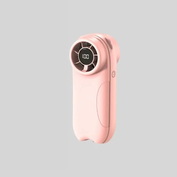 Håndvifte, Genopladelig, Digital Skærm,Pink