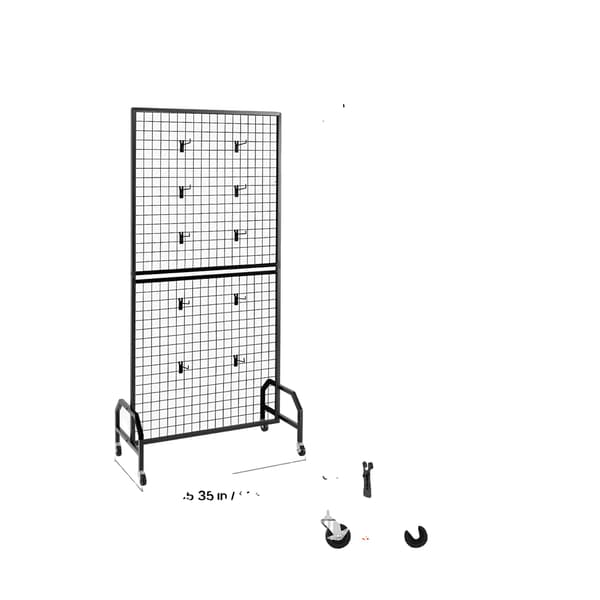 Vægpanel Display Rack, Holdbart Stål, Bærbart Design,70-80 tommer 2 pakker