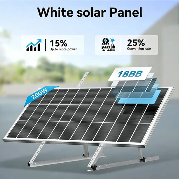Solpanel, Monokristallint Silikon, Hög Effektivitet,400W (200W X 2)
