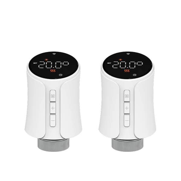 Smart Termostataktuator, Appkontroll, Röstassistentkompatibel,Zigbee-2PCS