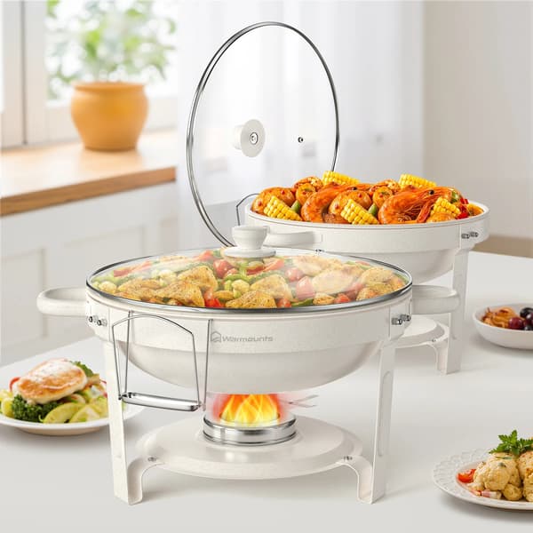 Chafing Dishes, Rostfritt Stål, Elegant Design,2 Pack