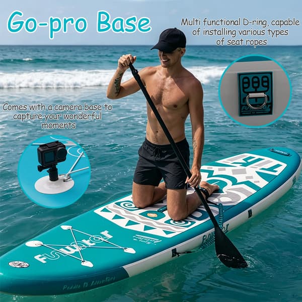 Stand Up Paddle Board, Bærbar Design, Holdbart PVC Materiale,Blå