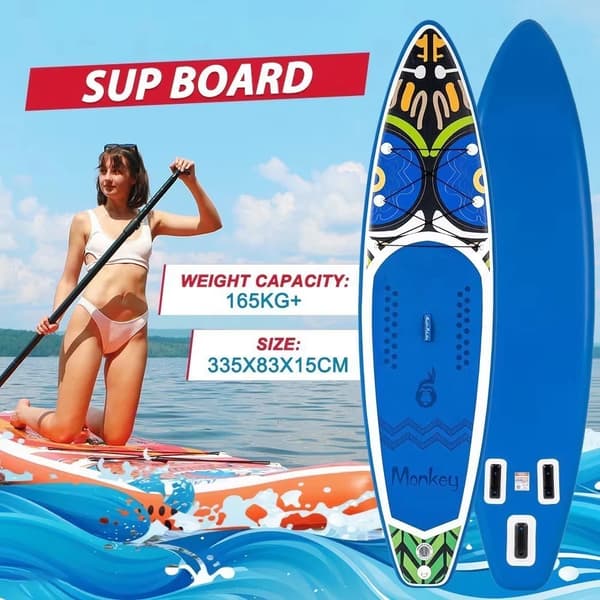 Stand Up Paddle Board, Lätt Design, Halkfri Yta,SUPFR02D