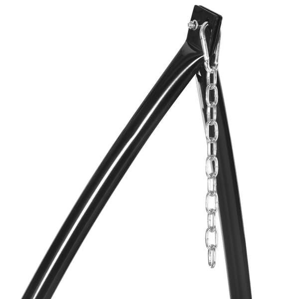 Hængestol Støtte, 190 cm Højde, Metalramme,sort