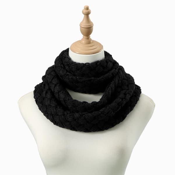 Cirkulær Halstørklæde, Varm Strikket Design, Modeaccessory,WB134-02