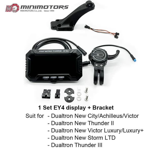 Throttle og Display Suit, Kompatibel med Dualtron Modeller, Holdbart Design,1 Sæt ey4 display Kit