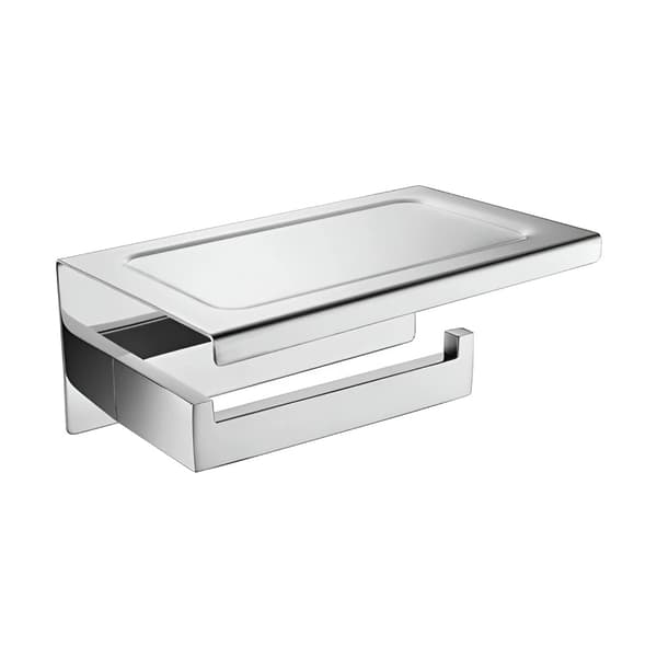 Toiletpapirholder, Rustfrit Stål, Væghængt Hylde,Krom