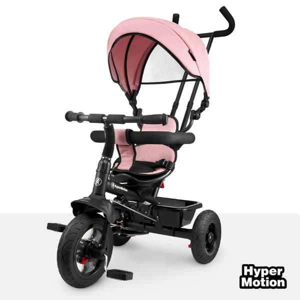 Trehjulig cykel, 4-i-1 mångsidighet, säkerhetsfunktioner,Rosa